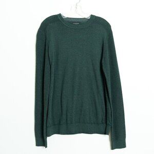 Selected Homme Crewneck Sweater Green Mens Medium Organic Cotton Slhallen
